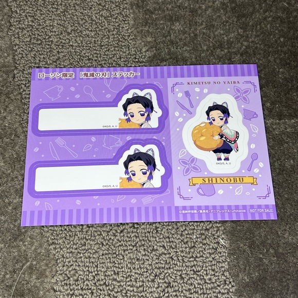 Demon Slayer / Kimetsu no Yaiba x Lawson Promo Sticker Sheets Japan Exclusive - Picture 5 of 9